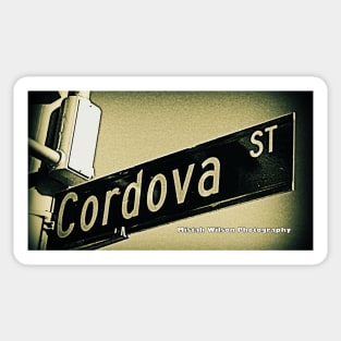 Cordova Street, Pasadena, California by Mistah Wilson Sticker